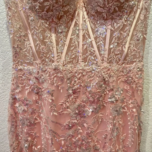 Sherri Hill Pink Sequin Prom Dress! For Sale - Picture 6 of 13
